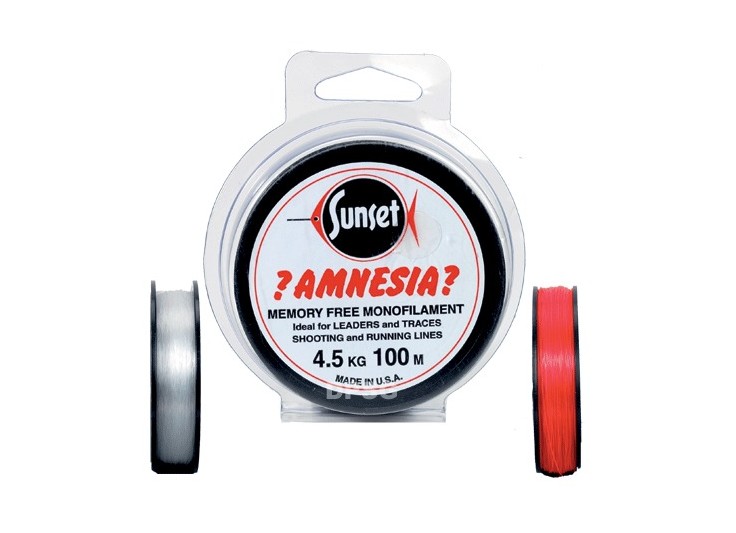 3 Spools of Sunset Amnesia Memory Monofilament - Red 25lb for sale online