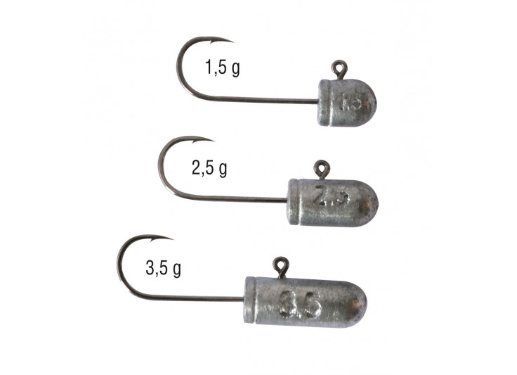 TETES PLOMBEES JIG POWER BOSKET - SERIE FINESS (1,5 - 2,5 - 3,5 G) 2019