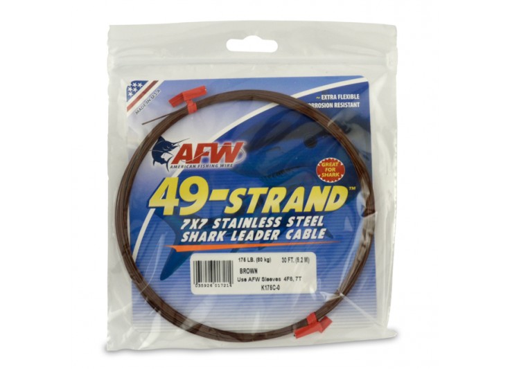 ACIER AFW 49 BRINS - 7X7 STAINLESS STEEL LEADER CABLE AMERICAN FISHING WIRE 2019